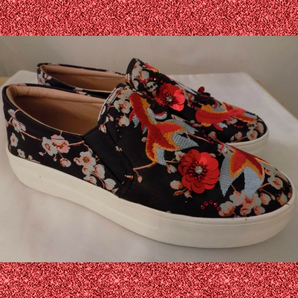 *HP* TOPSHOP Embellished Trainer Platform Sneaker - Picture 6 of 8